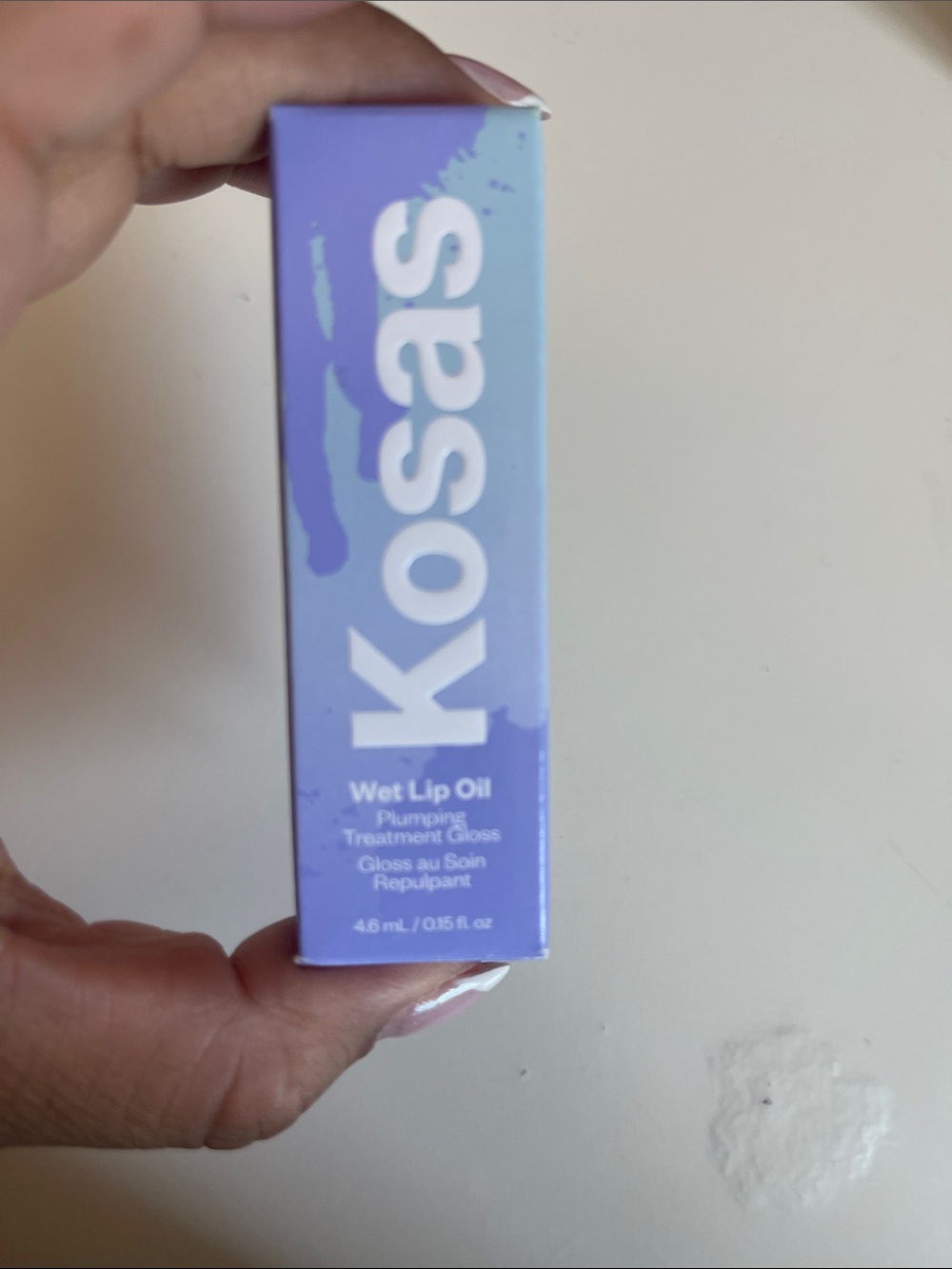 Kosas Wet Lip Oil Gloss in Lavender Box